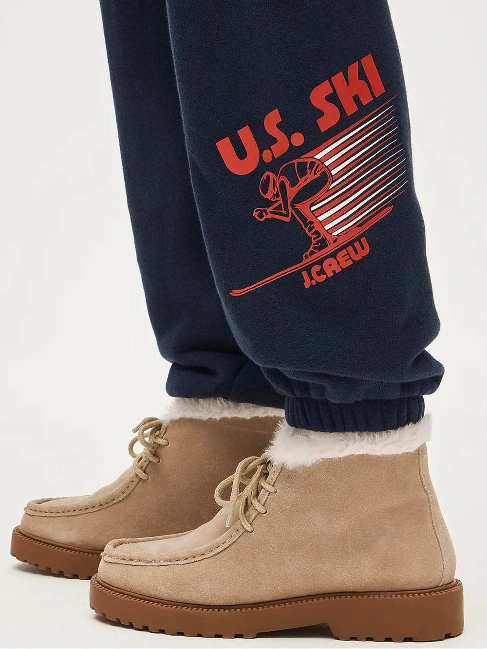 U.S. Ski & Snowboard by J. Crew heritage terry graphic jogger pant Size M CR118